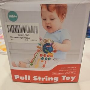 Octopus Pull String Toy - Multicolor